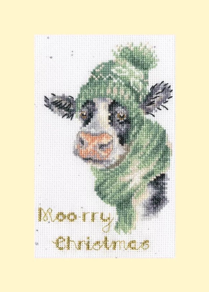 (image for) Christmas Card - Moo-rry Christmas